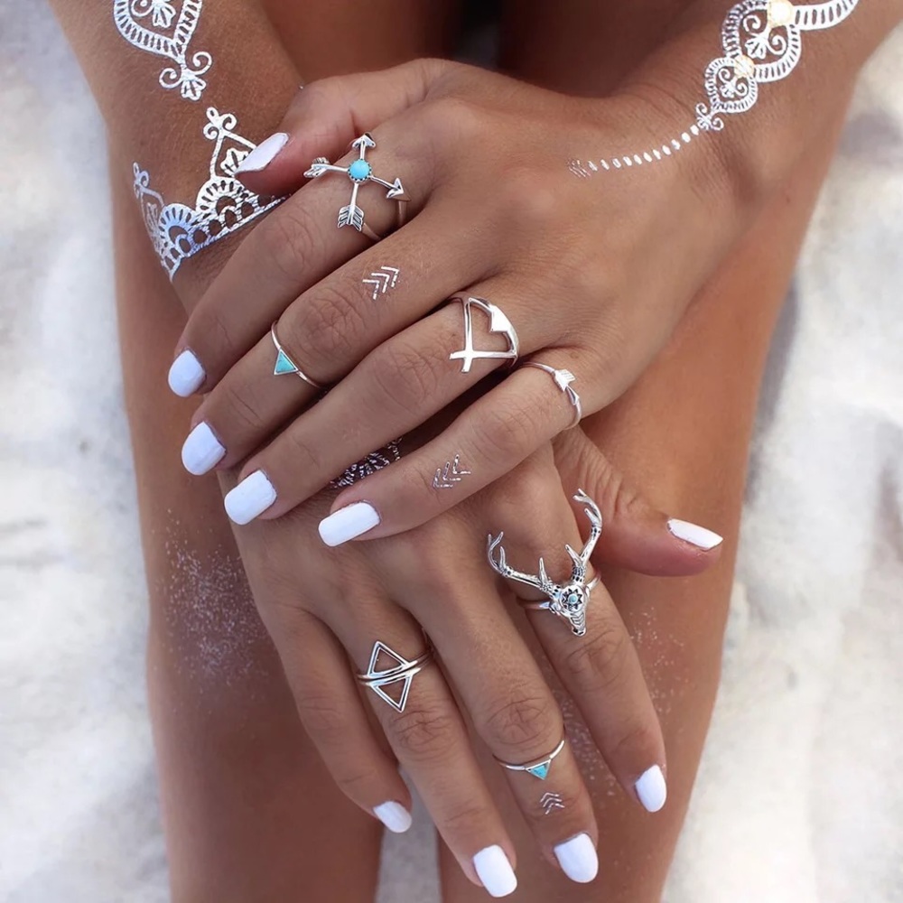 3/$25 bohemian ring set